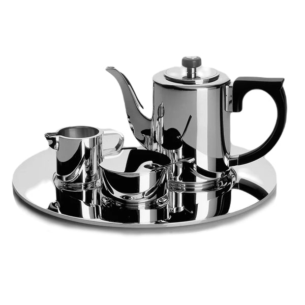 'Alta' Silverplated Creamer, Sugar Bowl and Mocha Pot Set by Robbe & Berking