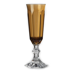 'DOLCE VITA' Champagne Glasses in Amber by Mario Luca Giusti - Set of 6