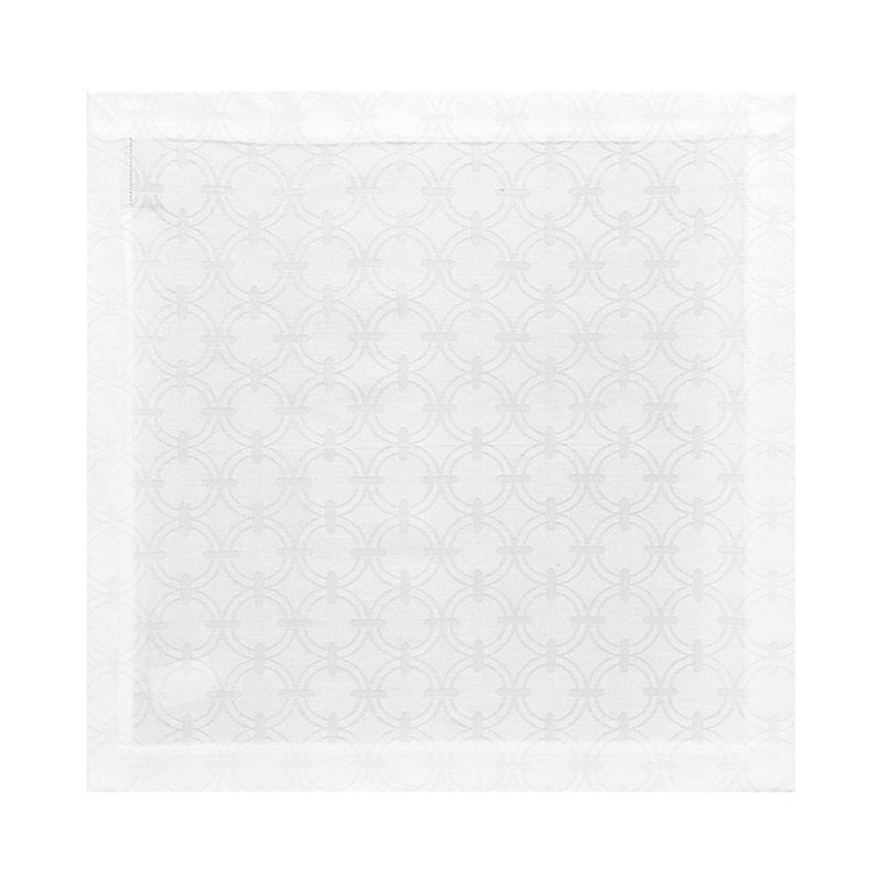 Anneaux Cotton Napkin White by Le Jacquard Français | Set of 4