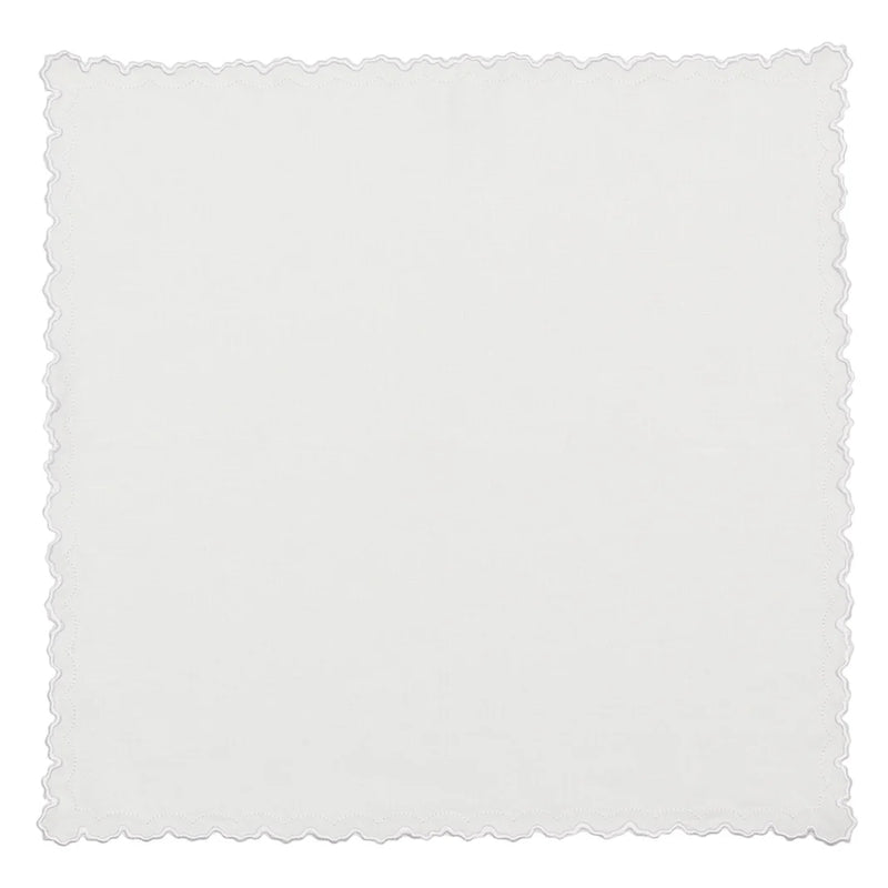 Amiramour Arches Napkin in White by Kim Seybert 6