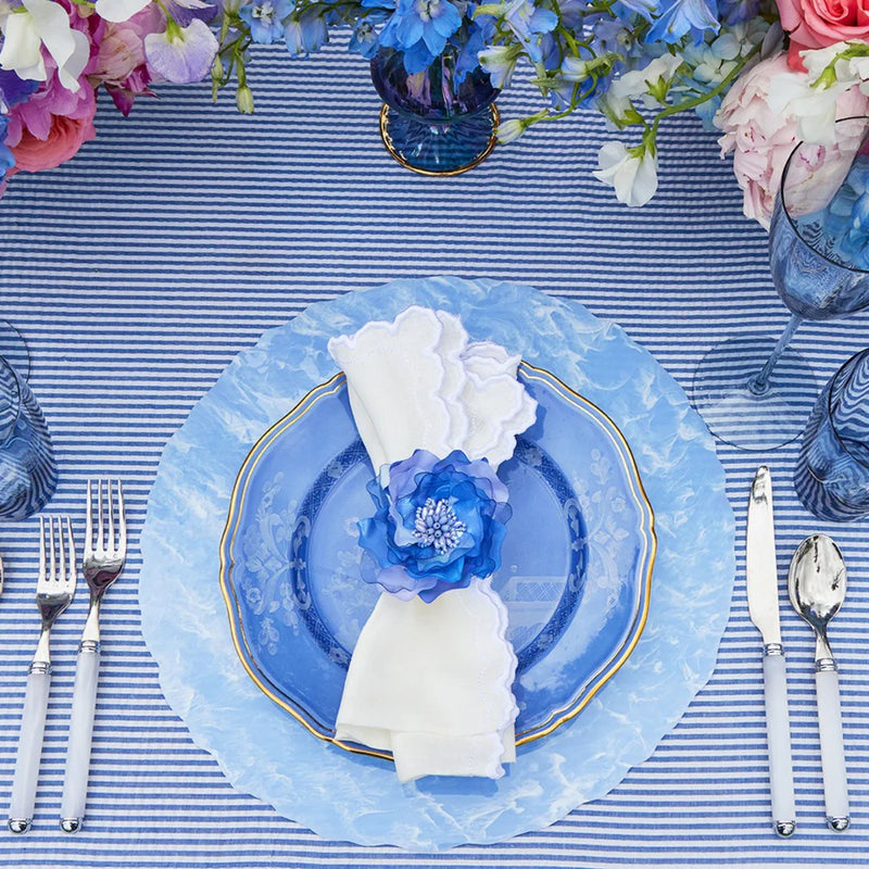 Amiramour Arches Napkin in White by Kim Seybert 4