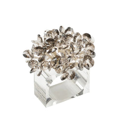 Aster Napkin Ring in Smoke Grey by Kim Seybert | Set of 4