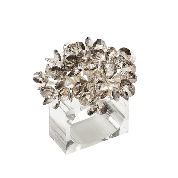 Aster Napkin Ring in Smoke Grey by Kim Seybert | Set of 4