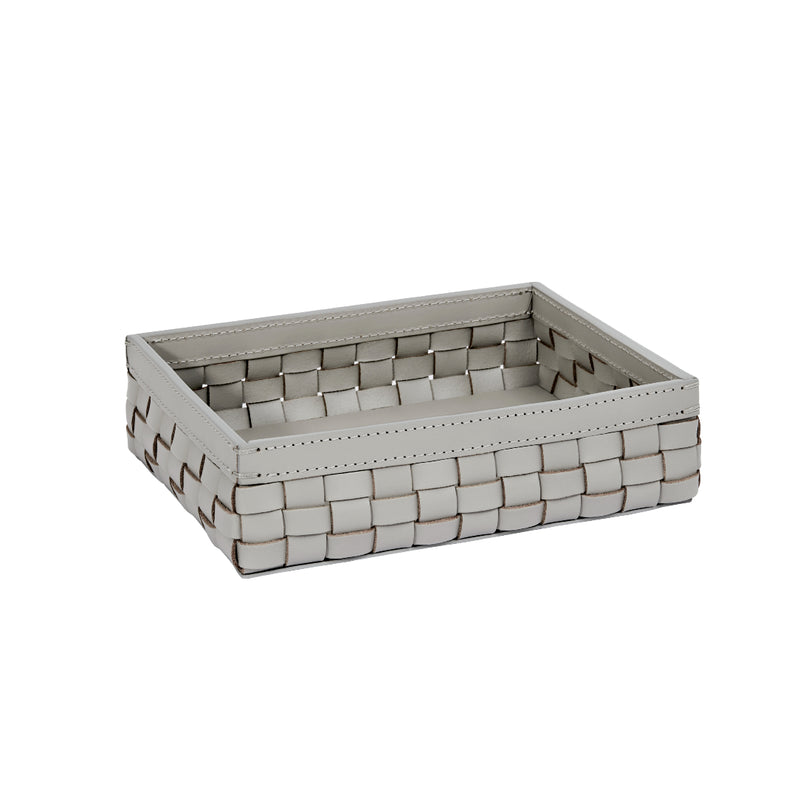 'Barcellona' Basket Leather Rectangular Low by Giobagnara x Riviere