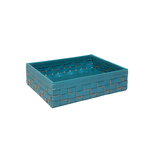 'Barcellona' Basket Leather Rectangular Low by Giobagnara x Riviere