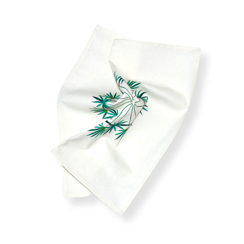 'Baba au Rhum' Napkins in Green and Blue by Alto Duo | Set of 6