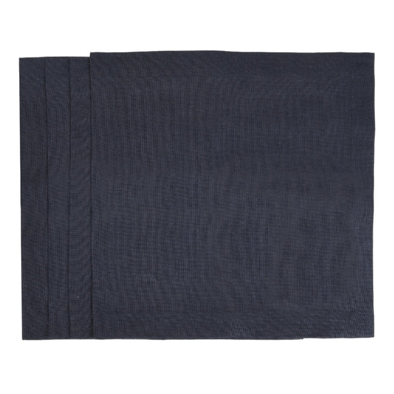 Black Linen Napkins by Roseberry Home | Set of 6