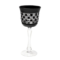 Black Diamond White Wine Glass by Cristallerie de Montbronn
