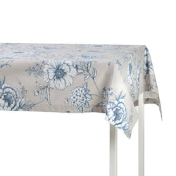'Blossom Blue cotton tablecloth' by Roseberry Home