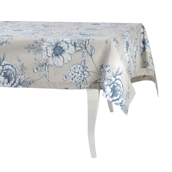 'Blossom Blue cotton tablecloth' by Roseberry Home