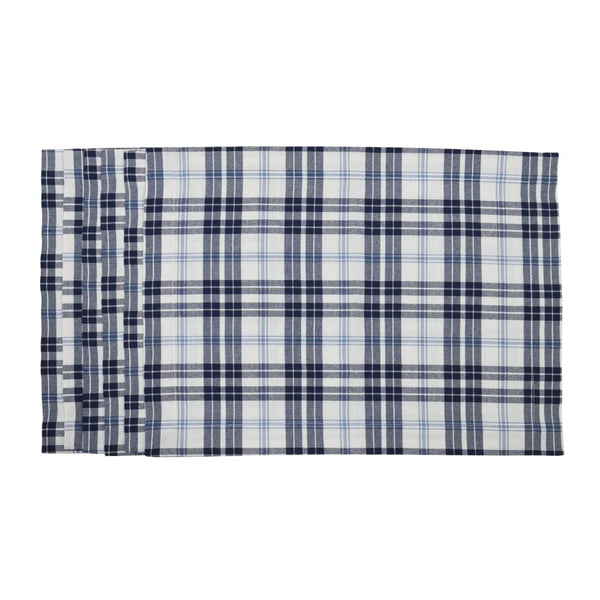 'Blue Plaid' placemats by Roseberry Home | Set of 6