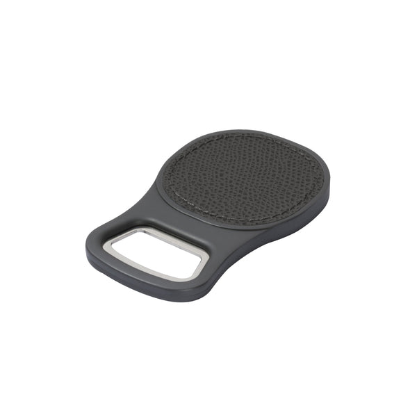 Bottle Opener 'Brooklyn' Bronze Metal Finish with Leather Inserts by Giobagnara