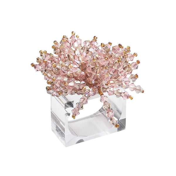 Brilliant Napkin Ring in Blush Pink by Kim Seybert | Set of 4