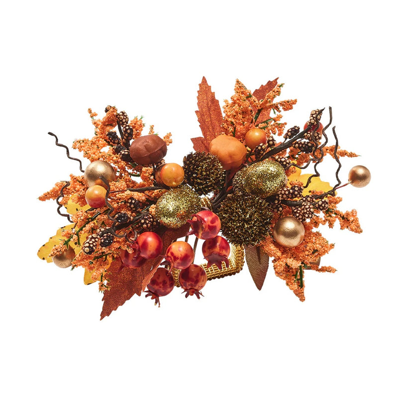 Fall Frolic Napkin Ring in Brown & Orange by Kim Seybert | Set of 4