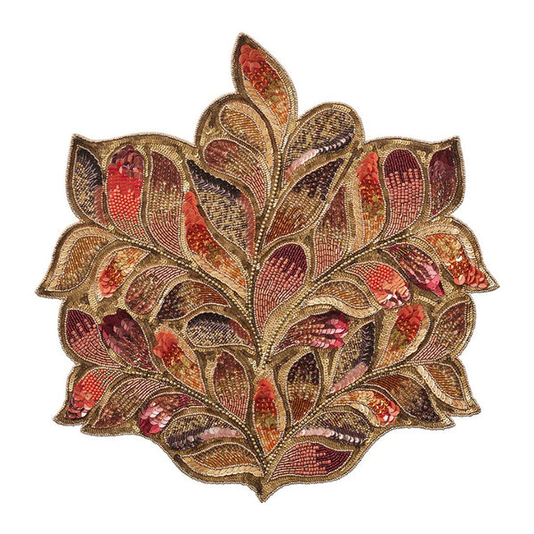 Maple Hues Placemat in Brown & Orange by Kim Seybert | Set of 4