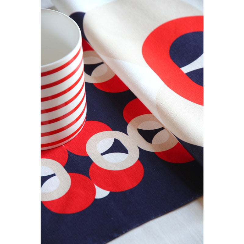 'Bubble Marine' Reversible Placemats Toucan and Vase Motifs by Alto Duo - Set of 2