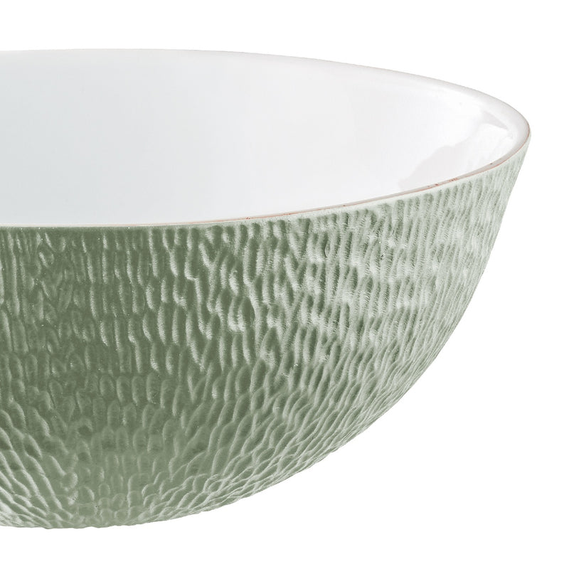 Calabash Shaped Salad Bowl - Minéral Irisé Céladon