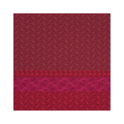 'Caractère' Cotton Napkin in Red by Le Jacquard Français | Set of 4