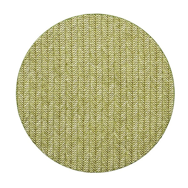 Chevron Placemat in Moss Green | Set of 4
