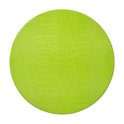 Croco Placemat in Citron Green by Kim Seybert | Set of 4