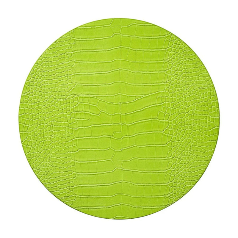 Croco Placemat in Citron Green by Kim Seybert | Set of 4