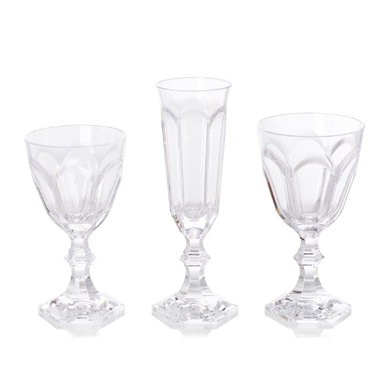 'DOLCE VITA' Champagne Glasses in Clear by Mario Luca Giusti - Set of 6