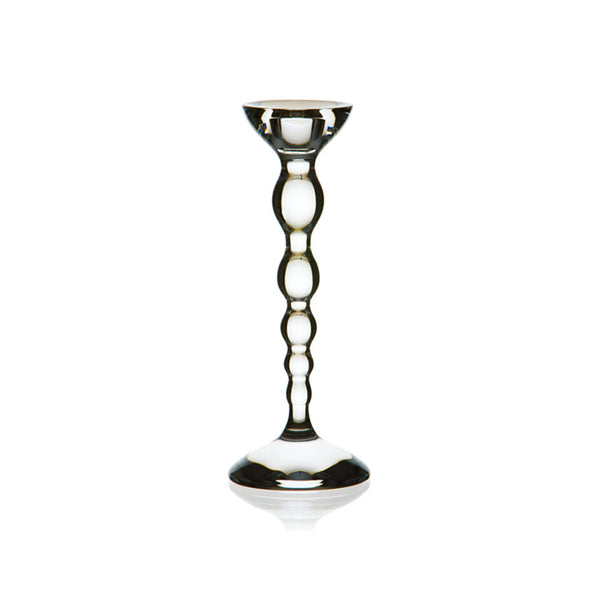 'Collier' Lead Free Crystal Candle Holder H 25 cm by Collevilca