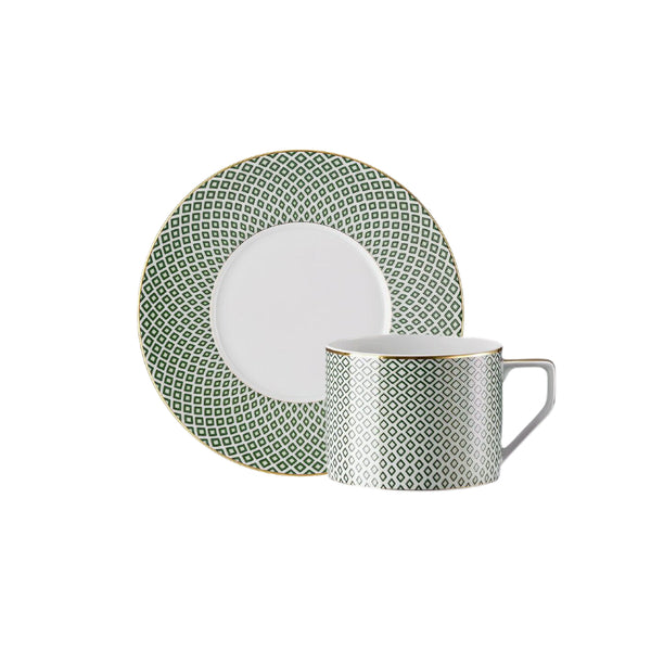 Amiramour Combi Cup with Saucer - Francis Carreau Green by Rosenthal 