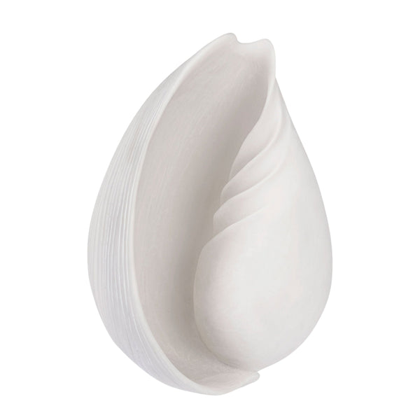 Faux Conch Shell in Off-white | Large