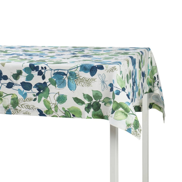 'Blue Sparrow cotton tablecloth' by Roseberry Home