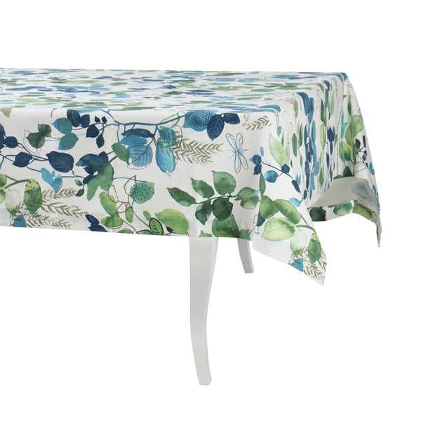 'Blue Sparrow cotton tablecloth' by Roseberry Home