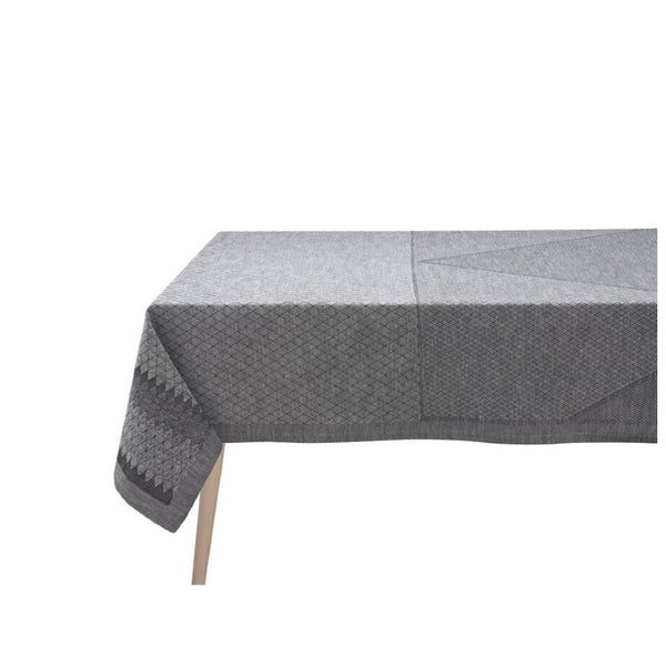 'Club' Cotton Tablecloth in 'Re' Grey by Le Jacquard Français