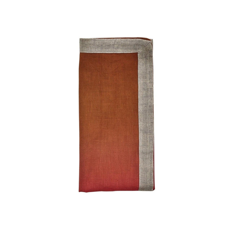 Dip Dye Napkin in Cranberry Red & Orange by Kim Seybert | Set of 4