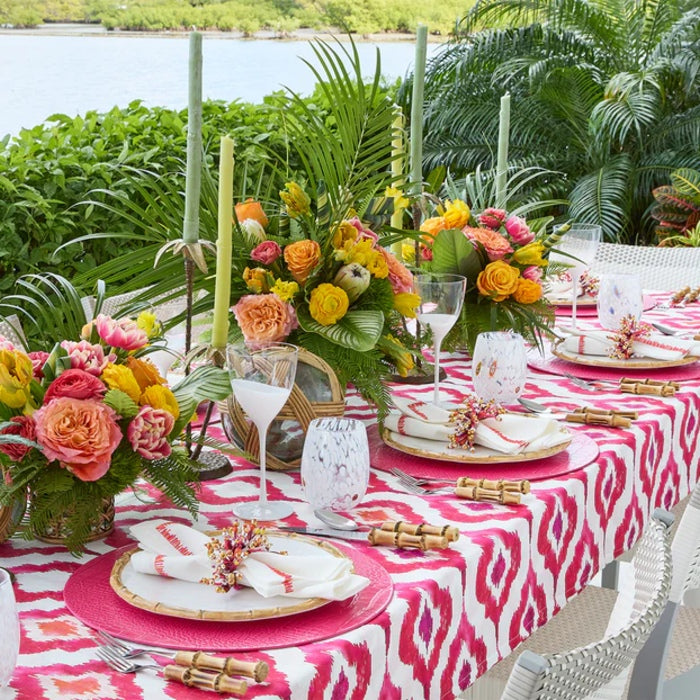 Croco Placemat in Fuchsia by Kim Seybert | Set of 4