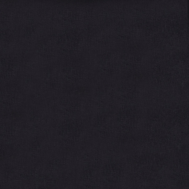 Royal Black Linen Tablecloth with Gold Border by Roseberry Home
