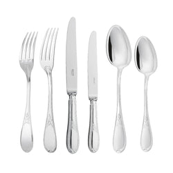 Amiramour Cutlery Set of 36 Pieces - 'Lauriers' by Ercuis - Silver Plated