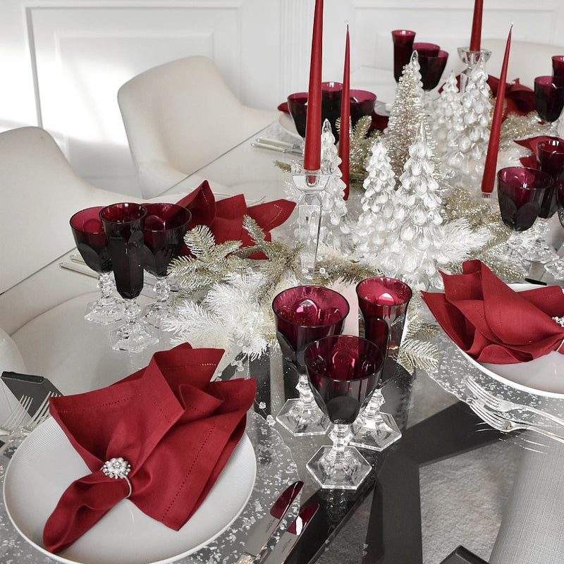 'DOLCE VITA' Wine Glasses in Ruby Red by Mario Luca Giusti - Set of 6