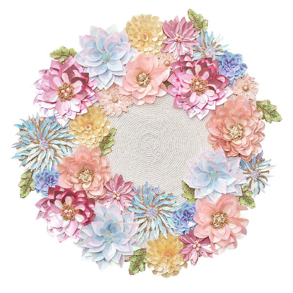 Dahlia Placemat in Sorbet by Kim Seybert | Set of 2