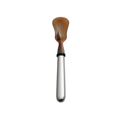 'Dante' Caviar Spoon, Silver Plated Handle, Horn Bowl by Robbe & Berking