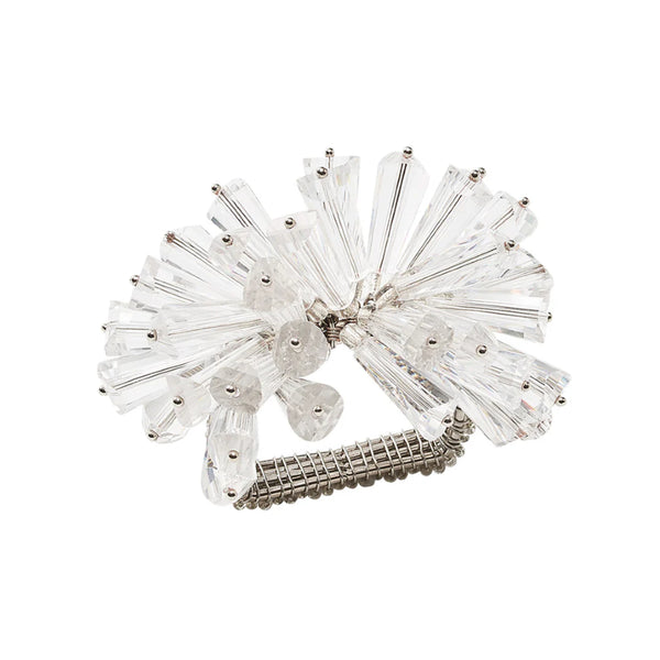Amiramour Dazzle Napkin Ring in Crystal by Kim Seybert 