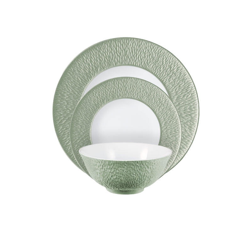 Amiramour Dinnerware Set of 12 Pieces - Minéral Irisé Céladon by Raynaud 2