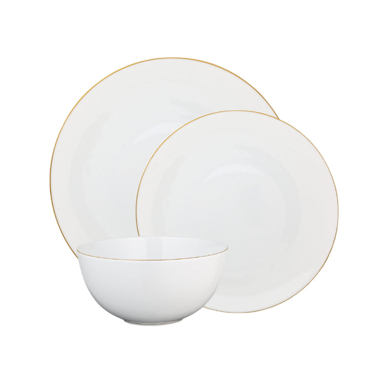 Amiramour Dinnerware Set of 12 Pieces - Monceau Gold by Raynaud