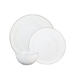 Amiramour Dinnerware Set of 12 Pieces - Monceau Platine by Raynaud
