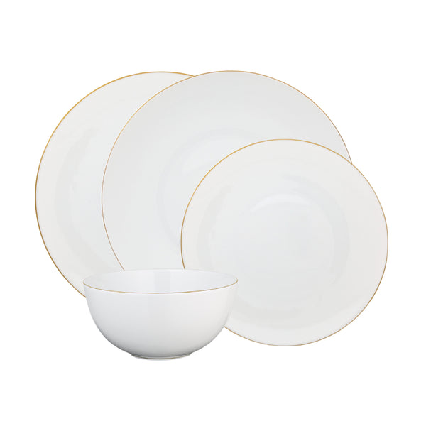 Amiramour Dinnerware Set of 16 Pieces - Monceau Gold by Raynaud