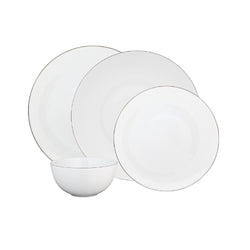 Amiramour Dinnerware Set of 16 Pieces - Monceau Platine by Raynaud