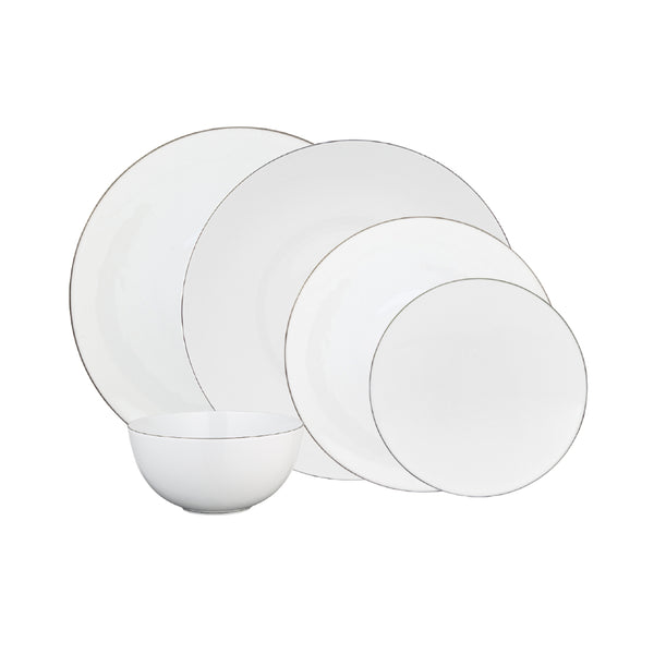 Amiramour Dinnerware Set of 30 Pieces - Monceau Platine by Raynaud