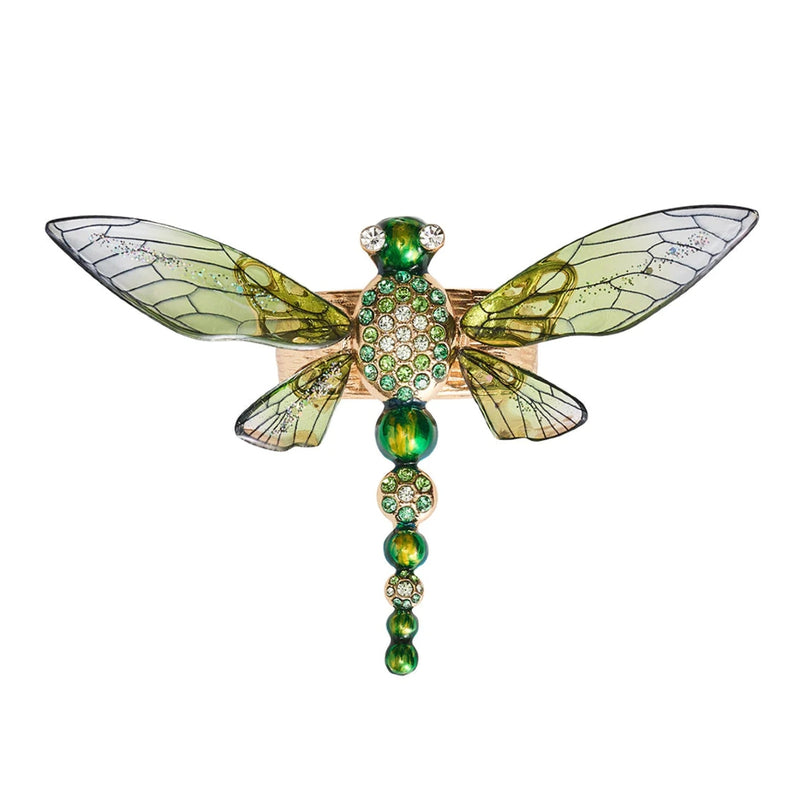 Dragonfly Napkin Ring in Green | Set of 4 in a Gift Box