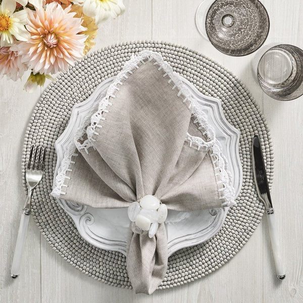 Driftwood Placemat in Gray by Kim Seybert | Set of 4