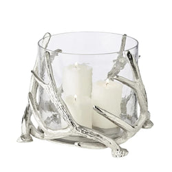 Hurricane Candle Holder Kingston Silver H 20 cm