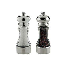 'Inglese' Silver-Plated Salt & Pepper Mills Set by Schiavon